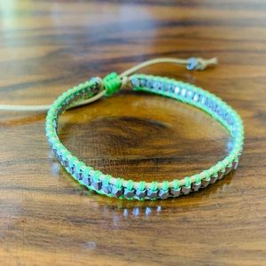 Stella & Dot Green and Silver Bracelet